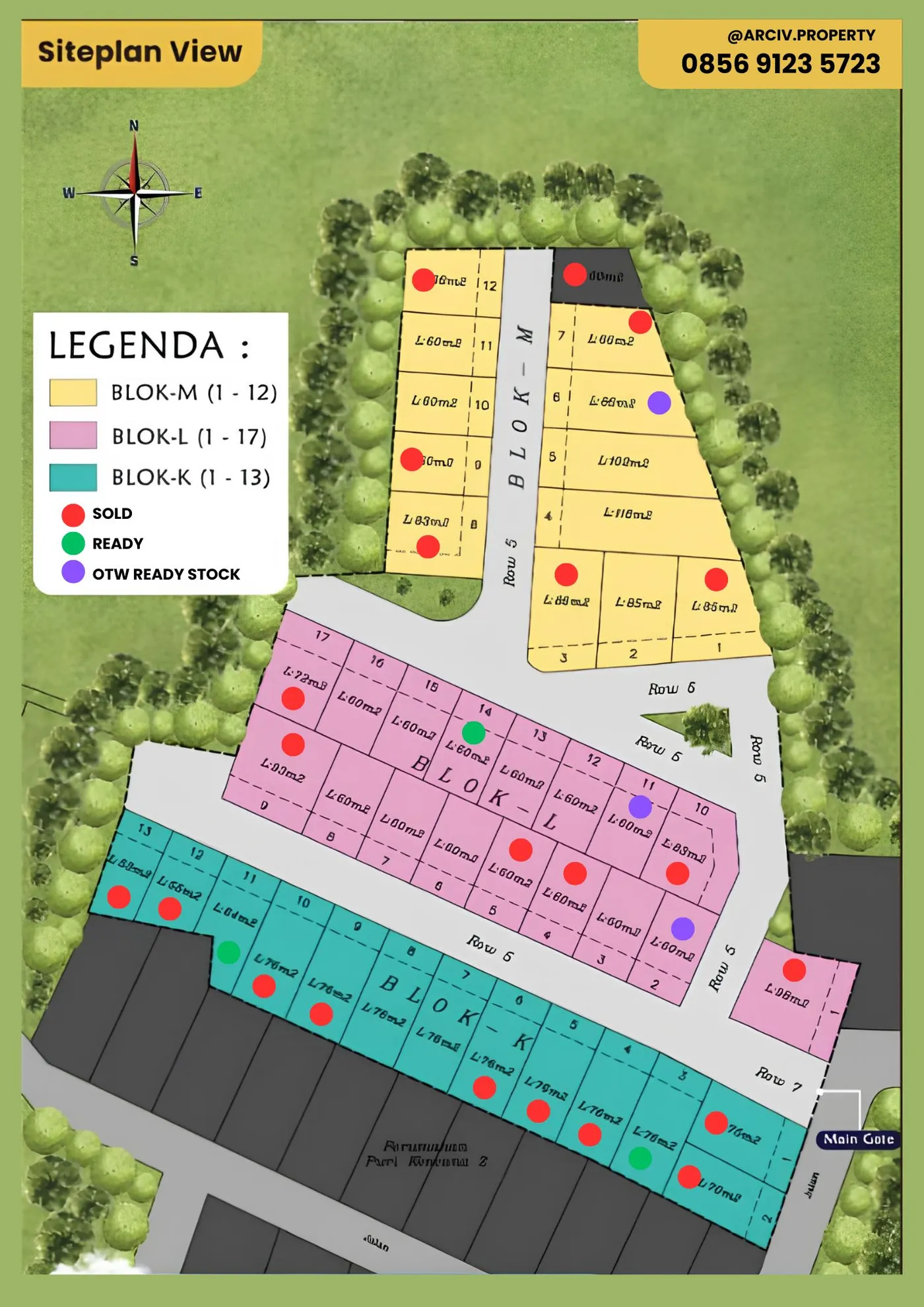 Siteplan Puri Kencana Permai II Extension