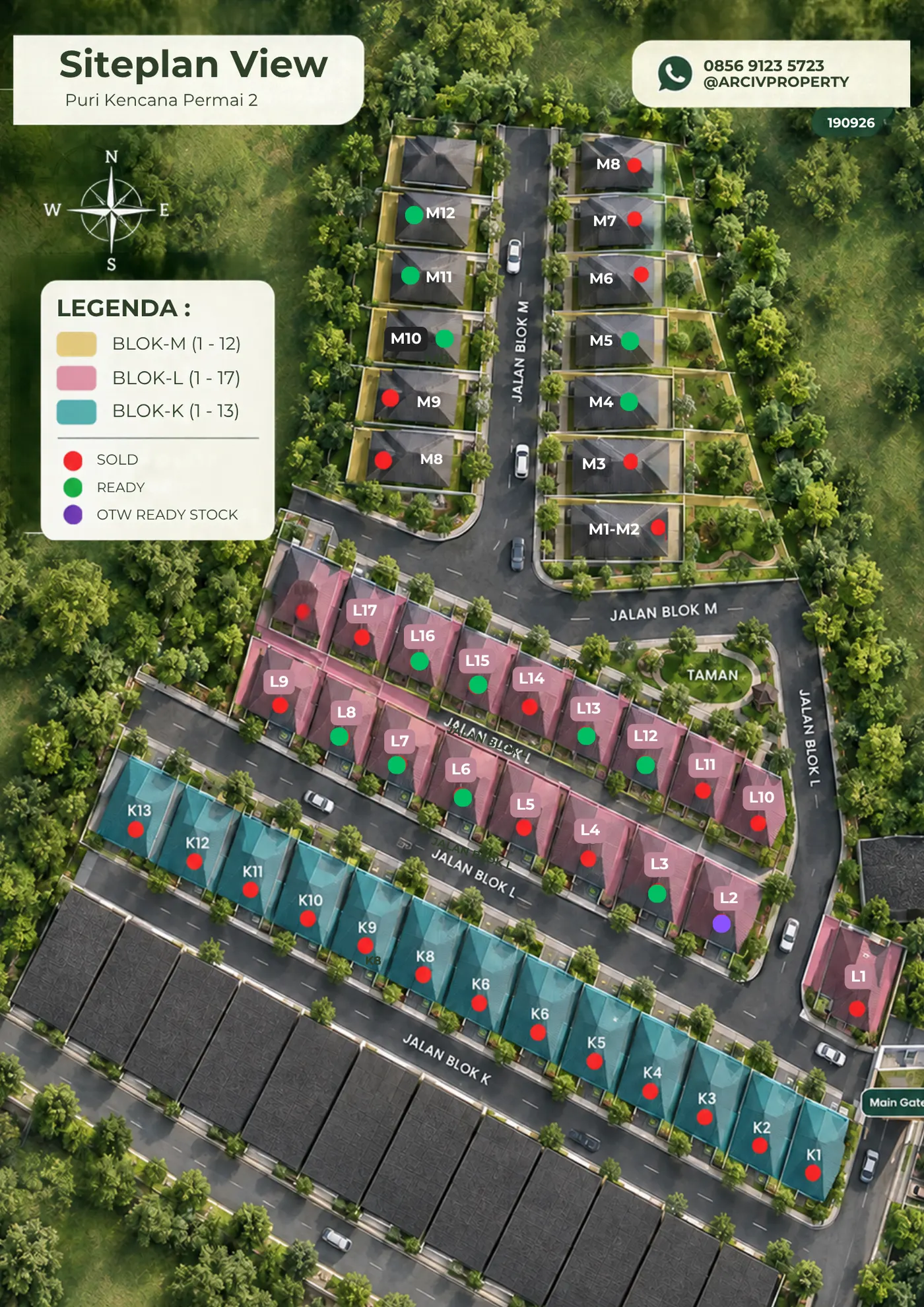 Siteplan Puri Kencana Permai II Extension